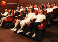 Кино тележки специальных эффектов 4Д стула 12 движения высокой выгоды красное белое мобильное
