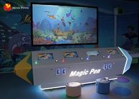 Динозавр деревьев рыб AR взаимодействующих игр проекции стены крася для детей