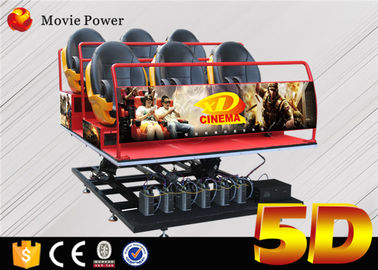 театр кино платформы 5D движения летного тренажера 6Dof с 5d местом стула 5d