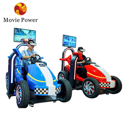 VR тематический парк ездит 9D Детская гоночная игра Симулятор Монеты Управляемый Автомобиль Аркадная машина