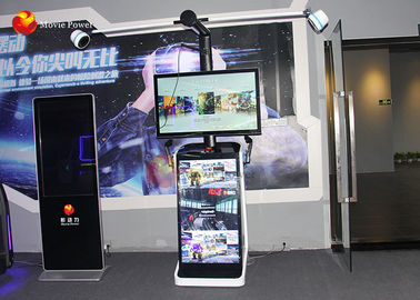 Игры 360 имитатора стрельбы платформы супергероя ХТК 9Д ВР мини идя вокруг