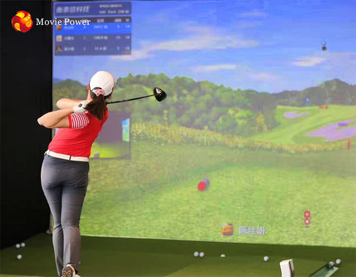 Профессиональная виртуальная крытая проекция ROHS имитатора гольфа