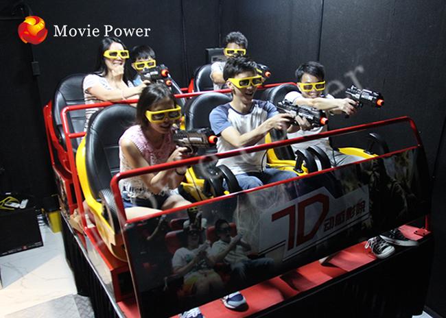 Театр системы кино игры 7D участвуя в гонке автомобиля аркады/VR 7 d с экраном металла 1