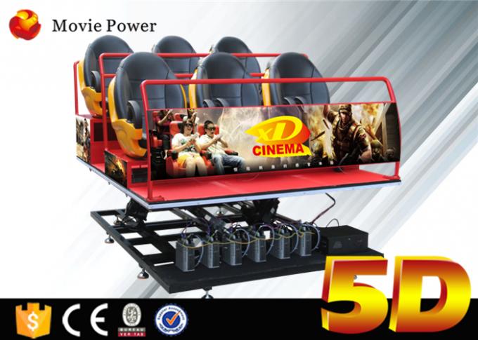 Театр движения имитатора 5D движения оборудования кино энергетической системы 5D с местами движения 0