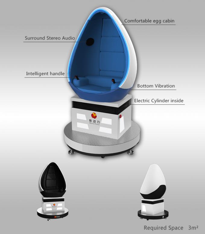 3 стекла машины яйца места имитатора 9Д 1 шлемофона виртуальной платформа вращения 360 градусов 0