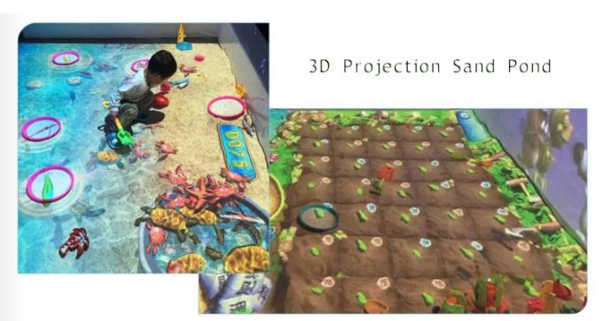 проекция видеоигры пруда 3Д песка Холограм имитатора виртуальной реальности 450В взаимодействующая 0