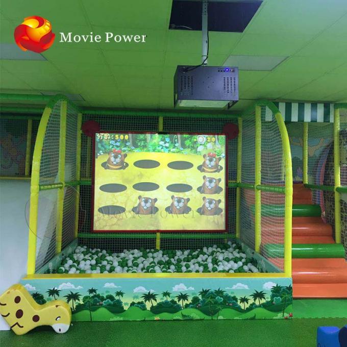 парк спортивной площадки взаимодействующих игр проекции стены пола детей 3D больших крытый 0
