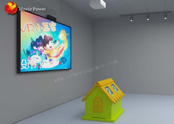 Дети проекции парка атракционов VR крытые взаимодействующие крася игровой автомат 1,5 KW 1