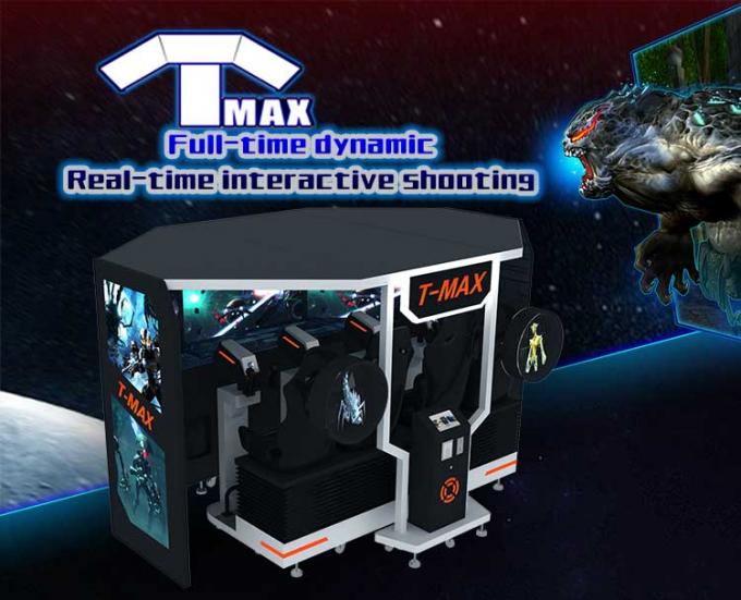 цвет черноты игрового автомата имитатора стрельбы лазера оружия аркады 5Д Тмакс видео- 0