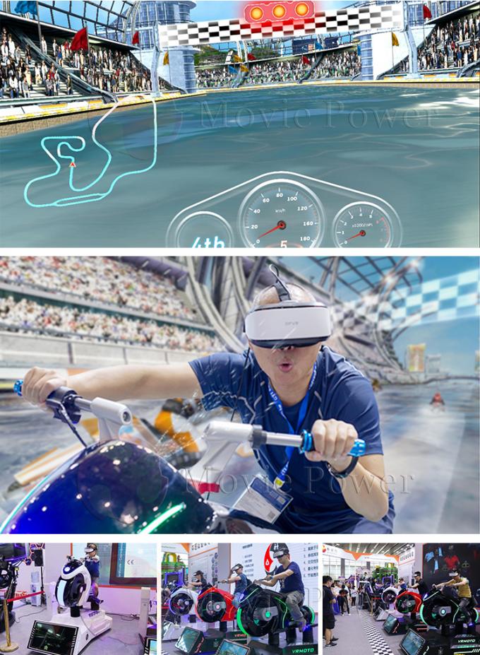 Автомобиль VR мотоцикла продуктов 9d парка атракционов участвуя в гонке машина игр имитатора 0