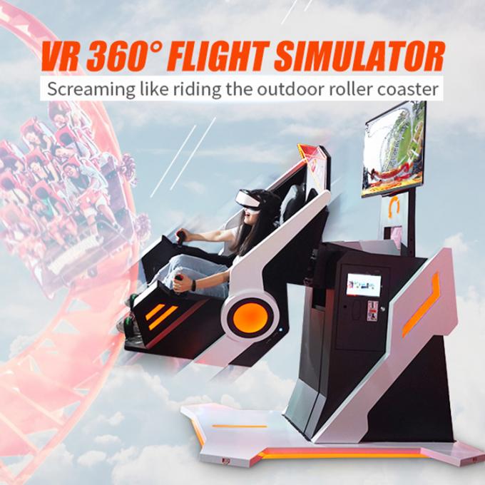 Машина виртуальной реальности стула игры летного тренажера 720 градусов крытая 0