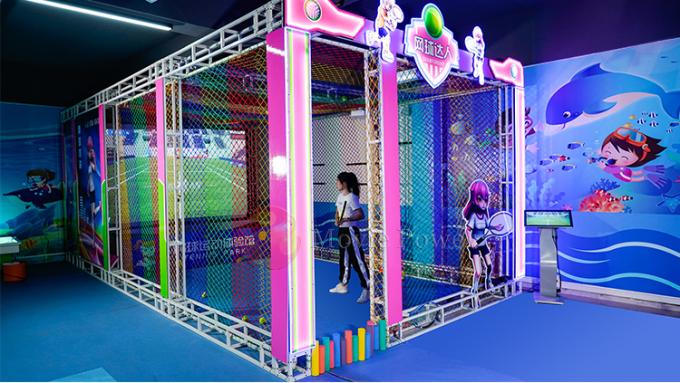 1 машина виртуальной реальности игры тенниса детей тематического парка игрока VR взаимодействующая 0