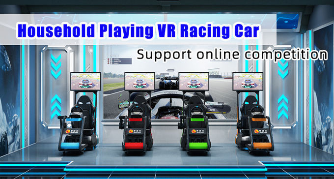 Небольшая домашняя игра гидравлическое VR участвуя в гонке оборудование 0.5KW водителя автомобиля имитатора 0