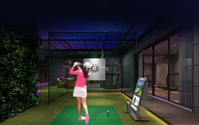 Профессиональная виртуальная крытая проекция ROHS имитатора гольфа 0