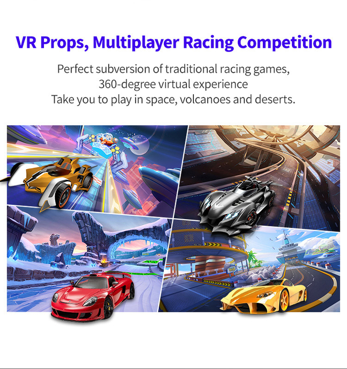 арена имитатора вождения автомобиля виртуальной реальности 9d с платформой Vr движения участвуя в гонке игровой автомат 3