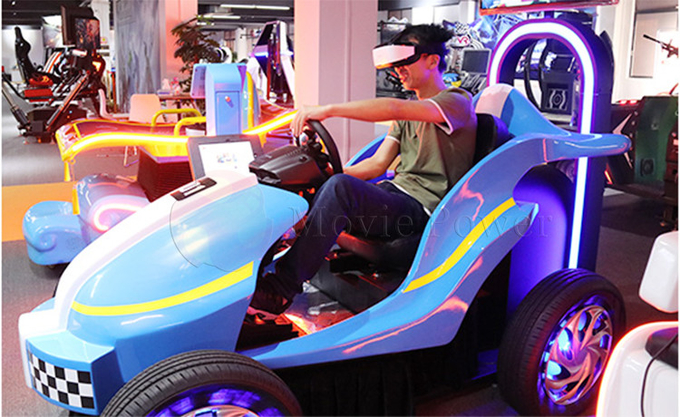 VR тематический парк ездит 9D Детская гоночная игра Симулятор Монеты Управляемый Автомобиль Аркадная машина 3
