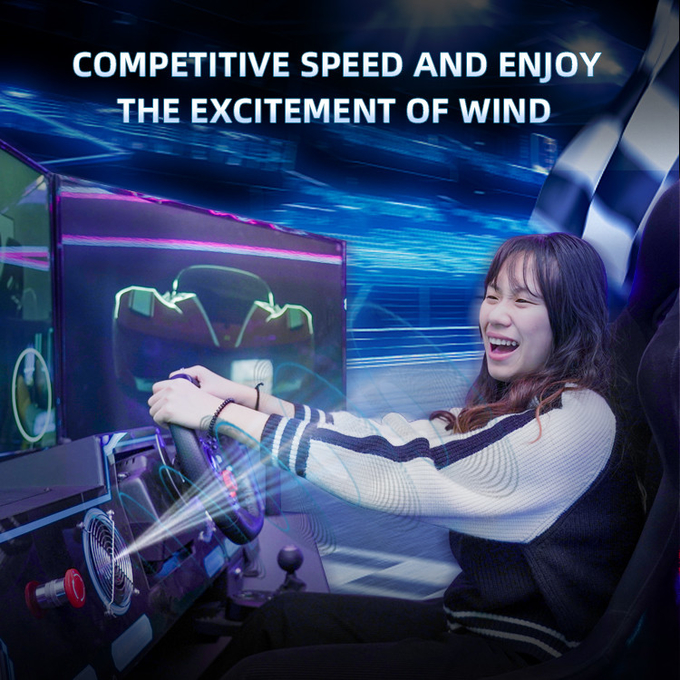 5.0KW F1 Симулятор гоночных автомобилей Водительская игровая машина 6 Dof Motion Platform с 3 экранами 2
