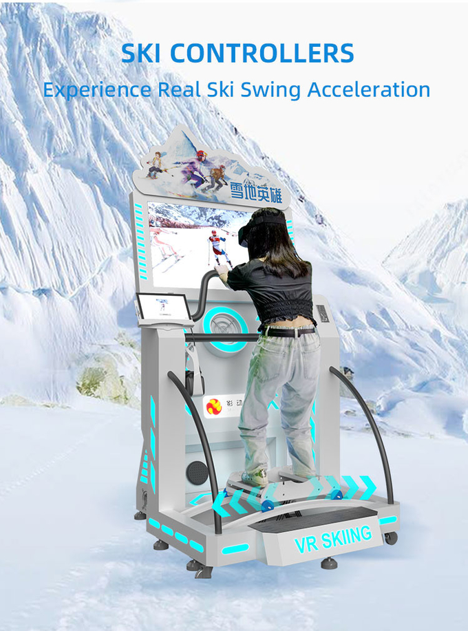 Внутренний тренажер для лыжного спорта Сноубордный тренажер 9d Виртуальная реальность VR тренажерные машины Оборудование парка развлечений 3