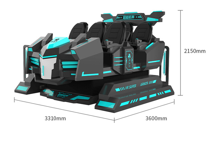 9d VR Тематический парк Кино Виртуальная реальность Ролик Симулятор 6-местный VR игровой автомат 7