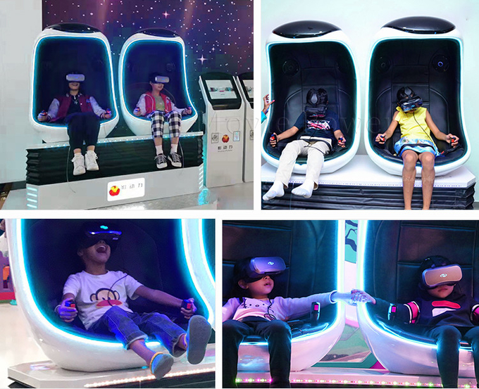 2 игрока Виртуальная реальность 9d Яичный стул 9d Vr Горки Игровой автомат Симулятор Мобильная платформа Симулятор 1