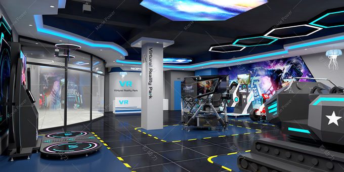 Взаимодействующий имитатор игрового автомата виртуальной реальности 9d для крытой спортивной площадки 0