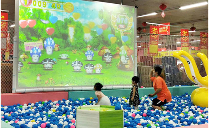 Игра проекции стены детской игровой площадки детей взаимодействующая легкая привелась в действие оборудование парка Вр 0