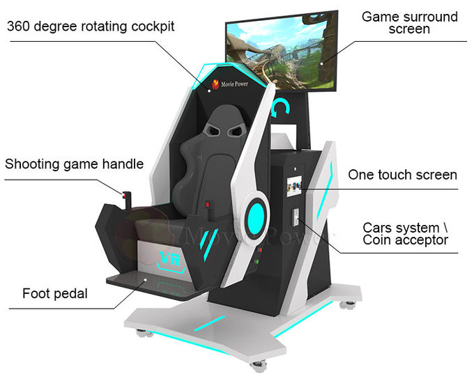 Летный тренажер игрока 360 ребенк игрового автомата развлечений 9d VR 3