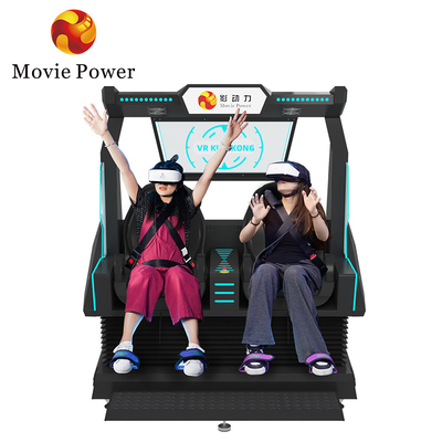 5.0KW 9d VR кинотеатр 2 места Ролик-костер VR стул аркада 4d 8d симулятор виртуальной реальности с съемками