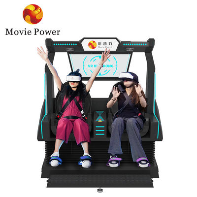 5.0KW 9d VR кинотеатр 2 места Ролик-костер VR стул аркада 4d 8d симулятор виртуальной реальности с съемками