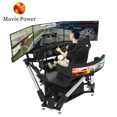 Портативный 3-экранный симулятор вождения 6 DOF Racing Cars Arcade Dynamic Motion Drive