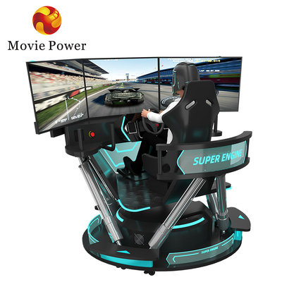6 dof Гидравлический гоночный симулятор VR игры Виртуальная реальность 3 экрана F1 гоночный симулятор