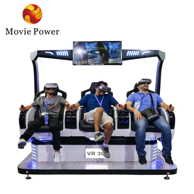 3-местный симулятор виртуальной реальности Монета управляемая 5D игровой машиной 9D кино стулья