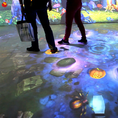 Игры пола движения тоннеля Hologram репроектора оборудования 3d игровой площадки взаимодействующие