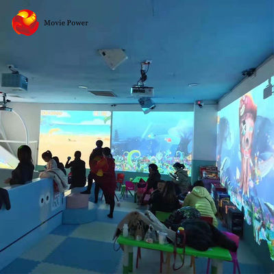 Ударять центр событий проекции спортивной площадки 3d детей игры взаимодействующий