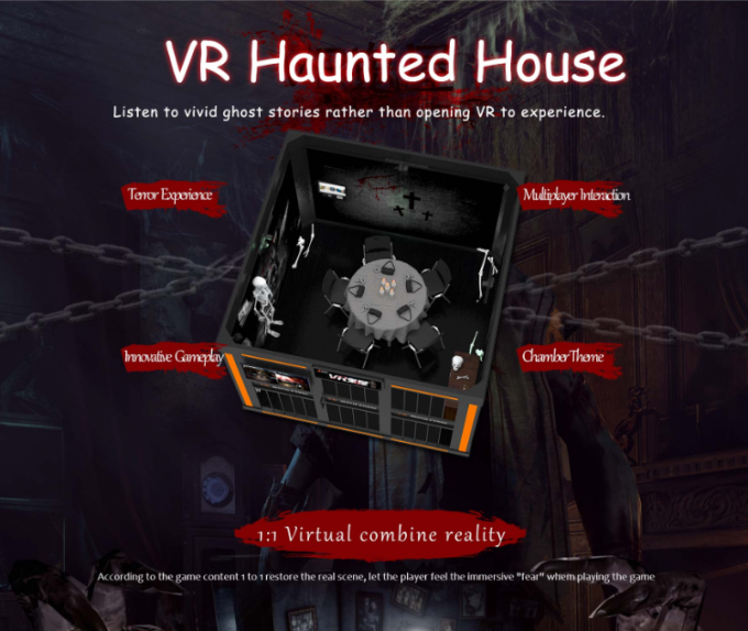Предназначенное для многих игроков положение вверх по арене 9Д ВР преследовало игровой автомат платформы дома/имитатора виртуальной реальности 0