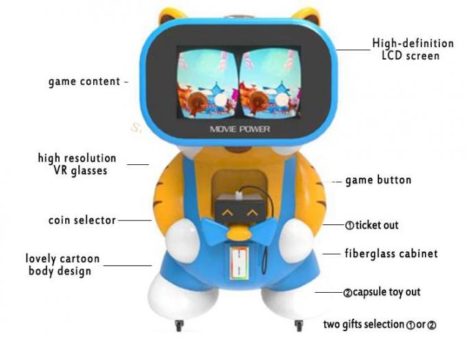 дети виртуальной реальности 9D чеканят управляемый имитатор стекел VR игрового автомата ручной VR 2