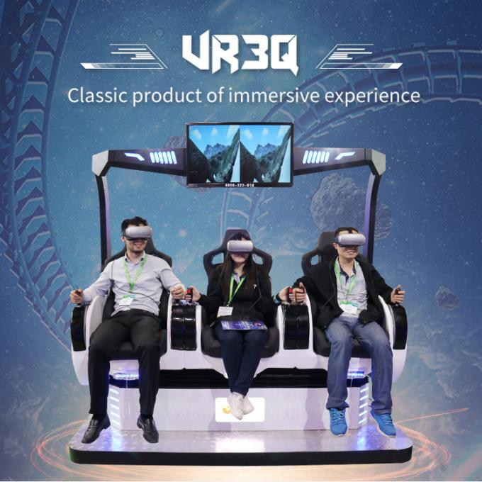 3 стул кино мест 360° 9D VR снимая взаимодействующие игры для торгового центра 0