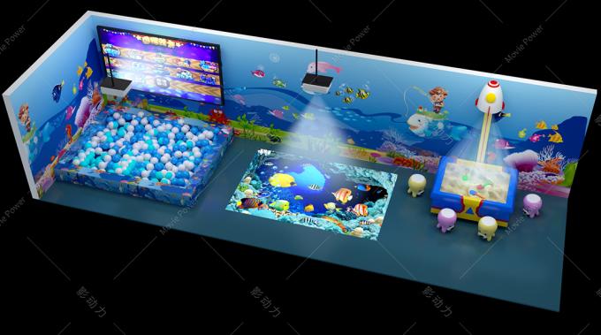 Игры проекции стены 3D Immersive детей предназначенные для многих игроков взаимодействующие 0