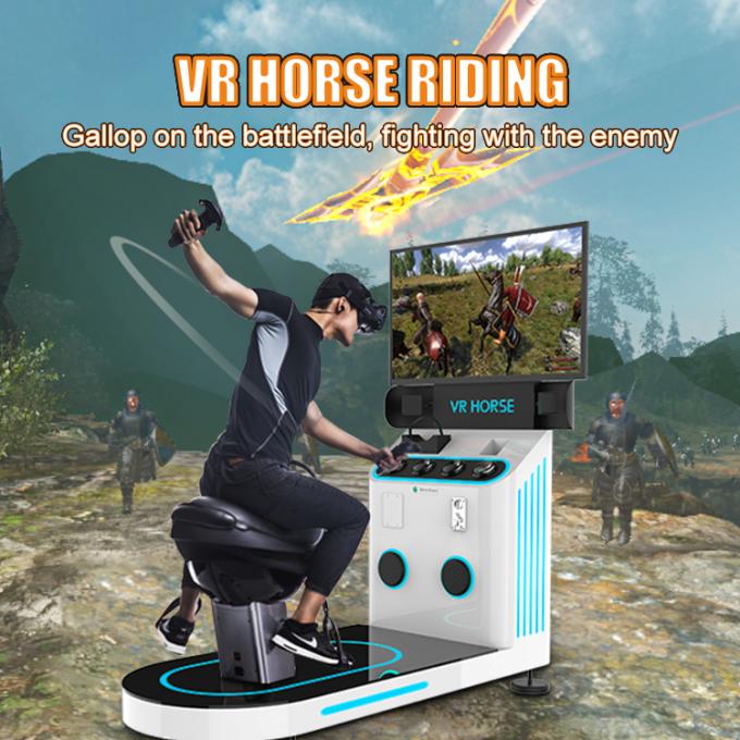 Монетка привелась в действие симуляцию игры опыта лошади 9d имитатора виртуальной реальности игр VR участвуя в гонке 0