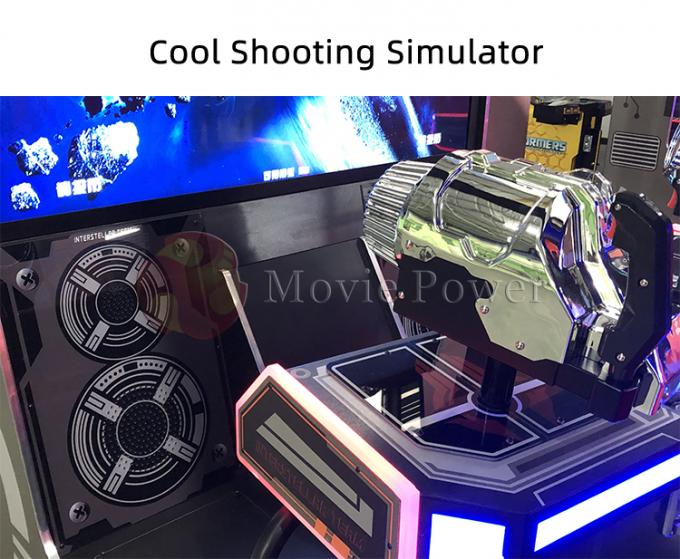 Монетка занятности привелась в действие игровой автомат стрельбы оружия аркады экрана 3D 2