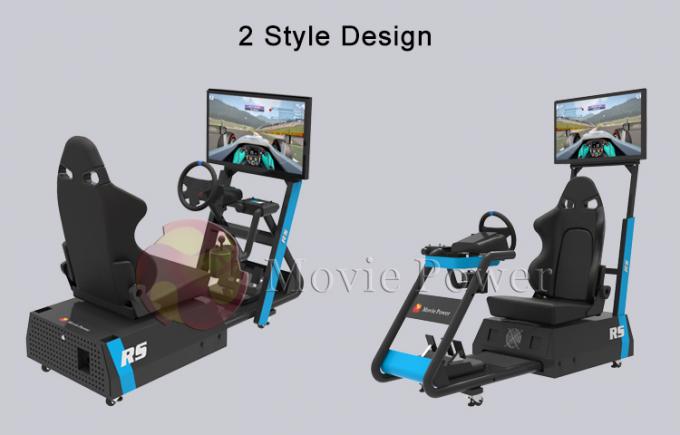 Небольшая домашняя игра гидравлическое VR участвуя в гонке оборудование 0.5KW водителя автомобиля имитатора 3
