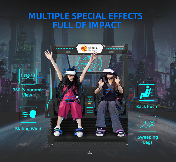 Ролик-костер 9d Vr Стул Симулятор Виртуальная реальность Кино Игровой автомат Для парка развлечений 3