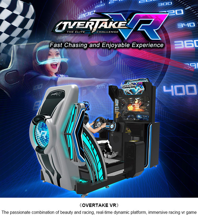 Симулятор вождения 9d Vr Игровой автомат Автомобильный гоночный симулятор Vr Оборудование для тематического парка виртуальной реальности 0