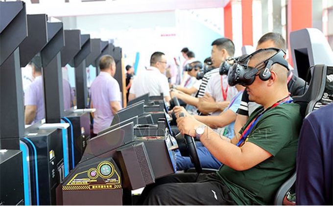 Симулятор вождения 9d Vr Игровой автомат Автомобильный гоночный симулятор Vr Оборудование для тематического парка виртуальной реальности 2