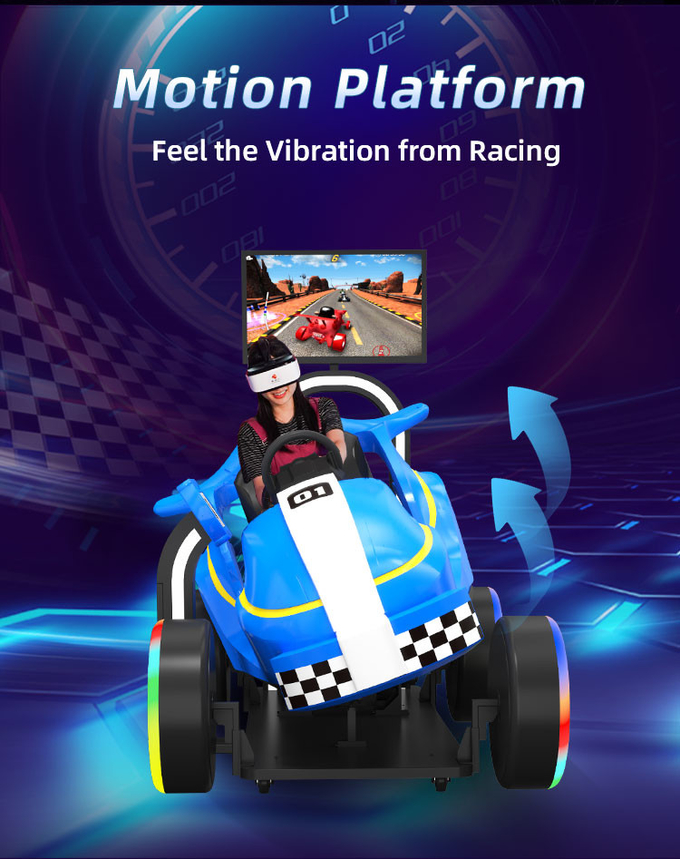 9D Детская гоночная игра VR Симулятор вождения для парка развлечений 2