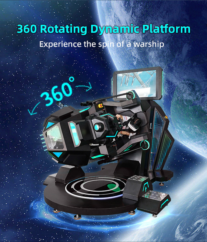 Интерактивная VR стрельба 360 градусов VR полёт VR гоночный симулятор Кокпит Звездный корабль 2