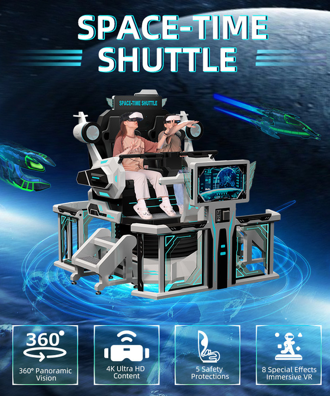 Безопасность 9d VR Кино 2-местный VR Ролик Симулятор стул 360 Motion Ride 0