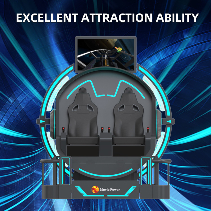 VR 360 2-местный 9d Ролик VR Машины 360 вращения VR Кино 360 градусов Летающие стулья Симулятор 6