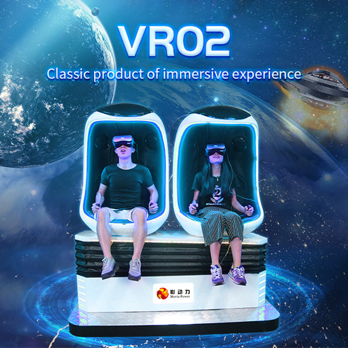2 игрока Виртуальная реальность 9d Яичный стул 9d Vr Горки Игровой автомат Симулятор Мобильная платформа Симулятор 0