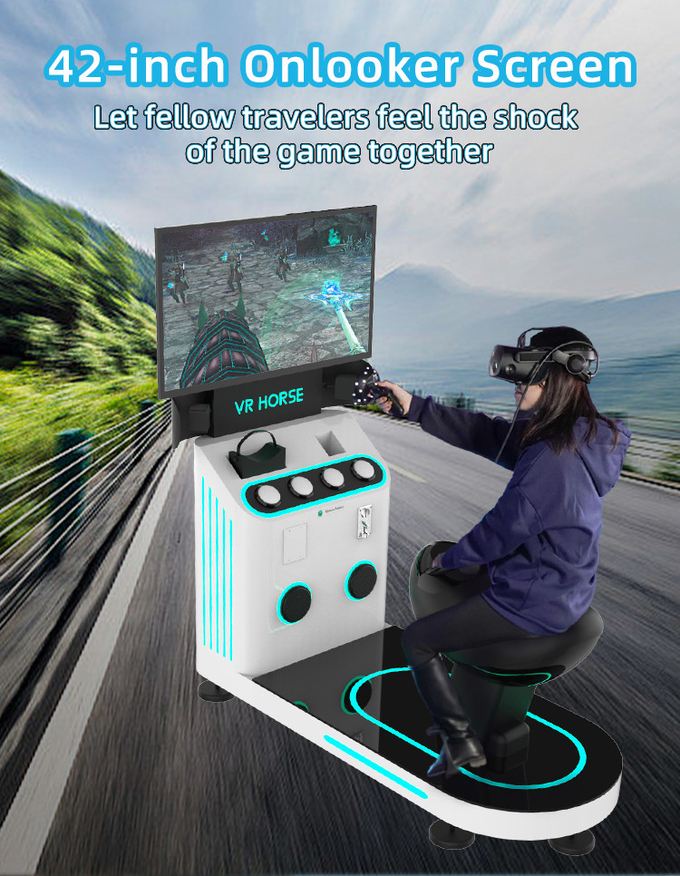 1 игрок 9D симулятор виртуальной реальности верховая верховая VR игровая машина Монета работает 4